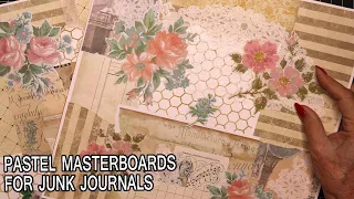 How to Make MISTAKE PROOF MASTERBOARDS for Junk Journals | Book Pages | Pastel Scraps | Tutorial