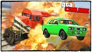 МНЕ НЕ МОГЛО ТАК ПОВЕЗТИ! ПОЕЗД ОТБРОСИЛ МЕНЯ ВЗРЫВОМ ПРЯМО НА ЧЕКПОИНТ! GTA 5 ONLINE (ГТА 5 ГОНКИ)