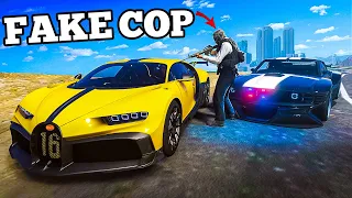 Stealing Expensive Cars as Fake Cop in Gta 5 Rp