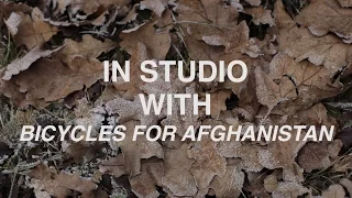 In studio with Bicycles for Afghanistan