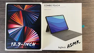 iPad Pro M1 2021 + Logitech Combo Touch Unboxing [ASMR]