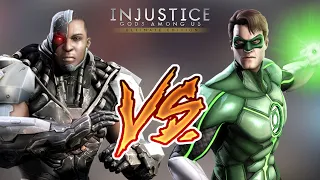 Injustice Gods Among Us - Cyborg Vs Green Lantern (Hard) Walkthrough | RozZ99
