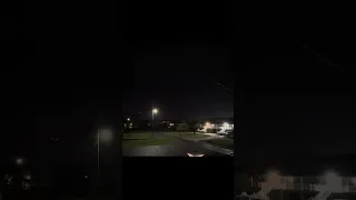 Lightning strikes seen in Grand Isle, Louisiana