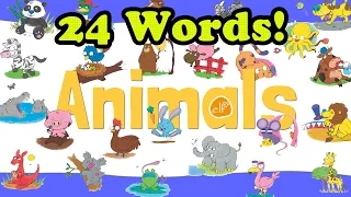 Animals Vocabulary Chant for Kids - ELF Learning - ELF Kids Videos