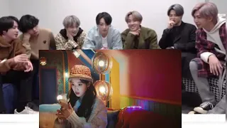 BTS Reaction IU -' _strawberry moon' MV