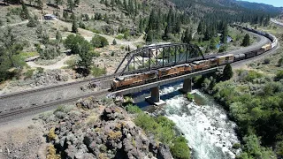 4K: UNION PACIFIC FREIGHT TRAINS On The ROSEVILLE SUB (DONNER PASS) (AUGUST 2023)