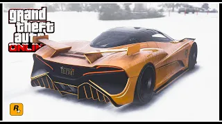 Зимний обзор Överflöd Zeno — Самый быстрый суперкар? GTA Online: The Contract