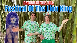 Return of the Full Show Of Festival Of The Lion King at Animal Kingdom | Tumble Monkeys Aerial Bird