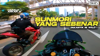 RIDING SUNMORI DI SENCY ! JAKARTA !! Kawasaki Ninja ZX-25R Malaysia [4K]