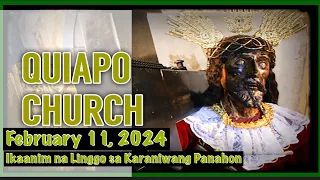 Quiapo Church Live Sunday Mass Today February 11, 2024