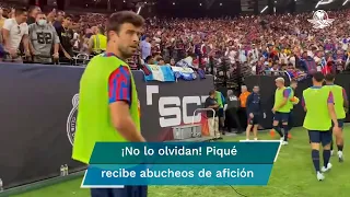 Afición sigue sin superar ruptura entre Piqué y Shakira; abuchean al futbolista
