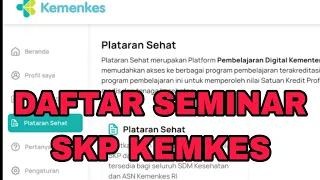 CARA DAFTAR SEMINAR LEWAT APLIKASI SATUSEHAT || PELATARAN SEHAT