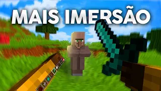 Deixei o Minecraft VR ainda mais REALISTA com mods