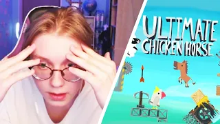 ДРЕЙК, БРАТИШКИН, СТИНТ И БАТЯ ДРЕЙКА ИГРАЮТ В Ultimate Chicken Horse