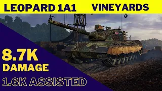 Wot console LEOPARD 1A1  8.7K DAMAGE + 1.6K ASSISTED