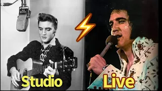 Three examples when Elvis TOPPED his studio recording! The GOAT 💯