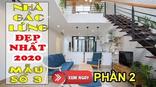 ✅ CHI TIẾT Mẫu Nhà Gác Lửng 2 Phòng Ngủ Được Yêu Thích Nhất 2020 | Mẫu số 3- Phần 2: 3D MẶT TIỀN NHÀ