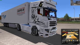 Euro Truck Simulator 2 (1.27) Scania Illegal V8 Reworked V5.0 [1.27x]