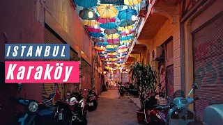 4K - Karaköy, Istanbul | Evening Walking Tour - July 2021