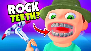 Giving a Human ROCKS For Teeth! - (VR Dentist Sim)