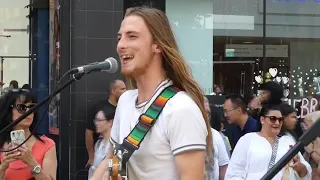 20 + MINS  OF NON STOP LIVE REGGAE  BY CHRIS AND RYAN O'NEILL BUSKING IN MANCHESTER  10/08/2023