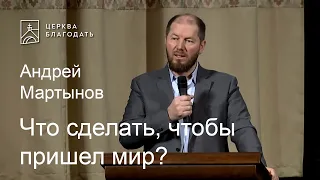 Что сделать, чтобы пришел мир? - Андрей Мартынов, проповедь // церковь Благодать, Киев