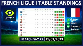LIGUE 1 TABLE STANDINGS TODAY 2022/2023 | FRENCH LIGUE 1 POINTS TABLE TODAY | (11/03/2023)