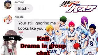 Drama in group chat, who stole akashi’s scissors|| KnB || ft.Y/n