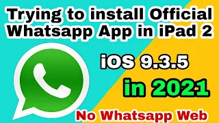 Trying To Get Official Whatsapp App in iPad || No WhatsApp Web