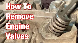 How To Remove Engine Valves With A Spring Compressor Tool: Part 140