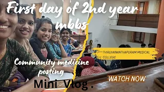 First day of second year MBBS.Mini Vlog..Govt.Medical college Thiruvananthapuram