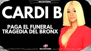 Cardi B paga funeral de las victimas del incendio en el Bronx New York