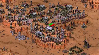 Red Alert 2 -- Big Grinder -- defense on the hill with Prism tesla  we will win