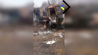 Destroyed Russian Kamaz Typhoon MRAP