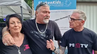 Der Biker im Interview auf dem Rebels of Steel Sommerfedt 2023 bei PS-TV