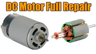 How to Repair full DC motor Repairing, 12volt Motor Not working Repair
