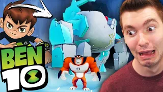 O JOGO DO BEN 10 - ENFRENTEI um GIGANTE DO GELO!!! - Ben 10 Power Trip Mundo Aberto