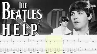 The Beatles - Help! (Bass + Drum Tabs) By Paul McCartney & Ringo Starr