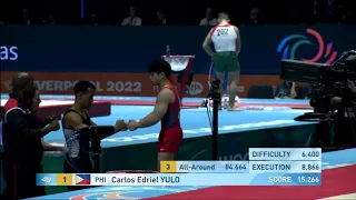 Carlos Yulo 🇵🇭 15.266 Floor Exercise Performance (Best Routine)