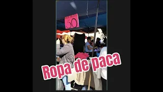 Ropa de Paca al finalizar el tianguis de la 66 en Guadalajara, Jalisco
