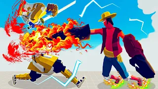 LUFFY ( ONE PIECE ) vs EVERY UNIT | TABS - Totally Accurate Battle Simulator