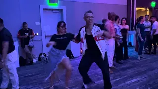 James Cobo and Karel Flores dancing Salsa at the San Francisco SBK Congress