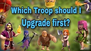 (HINDI) Which Is The Best Troop To Upgrade First? (FOR EVERY TOWNHALL GUIDE) | Clash Of Clans