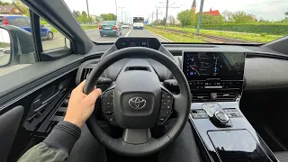 Toyota BZ4X [EV 218 HP AWD] | Test Drive #156 | POV Driver. TV | ASMR