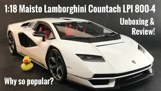 1:18 Maisto Lamborghini Countach LPI 800-4 Unboxing and Review!