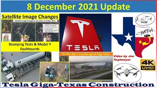 Tesla Gigafactory Texas 8 December 2021 Cyber Truck & Model Y Factory Construction Update (08:00AM)