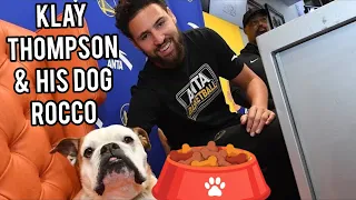 Klay Thompson & His Bulldog Rocco