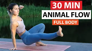 30 Min Animal Moves Yoga Flow | Full Body Yoga + Primal Movement