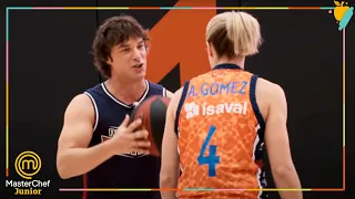 ¿Lograrán Pepe y Jordi ganar a dos campeones del basket? | MasterChef Junior 8