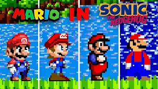 Mario in Sonic The Hedgehog Hacks Comparison|Which is Best?